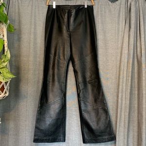 Vintage Wilson leather flare pants